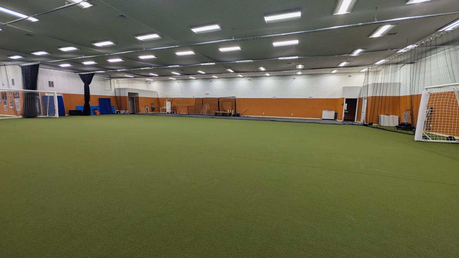 Professional indoor soccer turf at LevelUP Sports Elkton